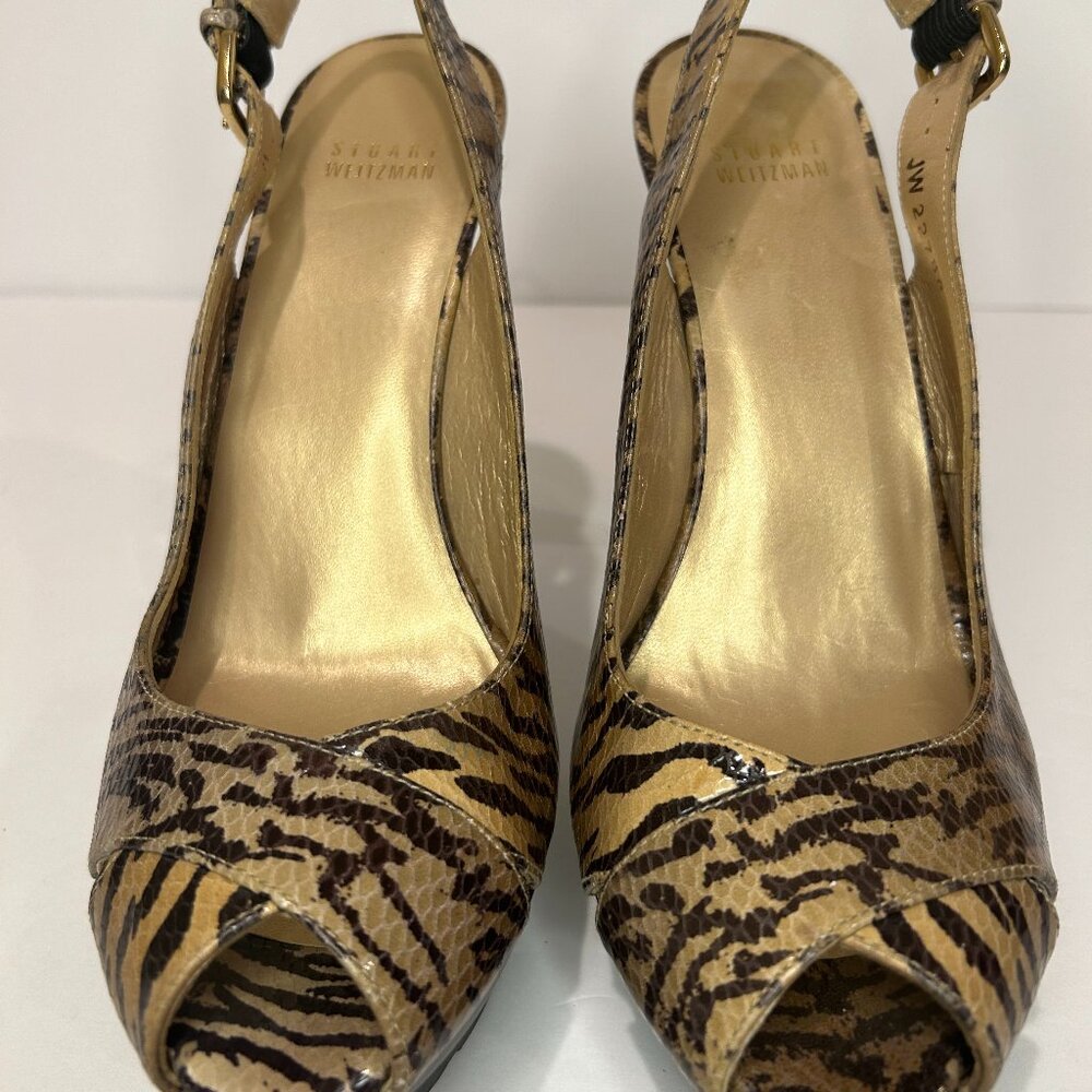 STUART WEITZMAN Wessex Limited Edition Snake Print Platform Shoe - Picture 5 of 6